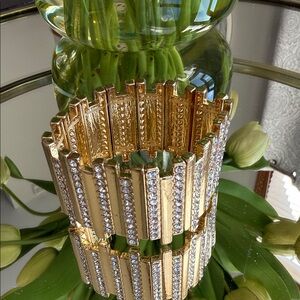 Gold and Silver Crystal Bracelet